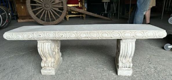 Outdoors & Greenery, Stone Bench, 5"W, 12"D, 14"H
