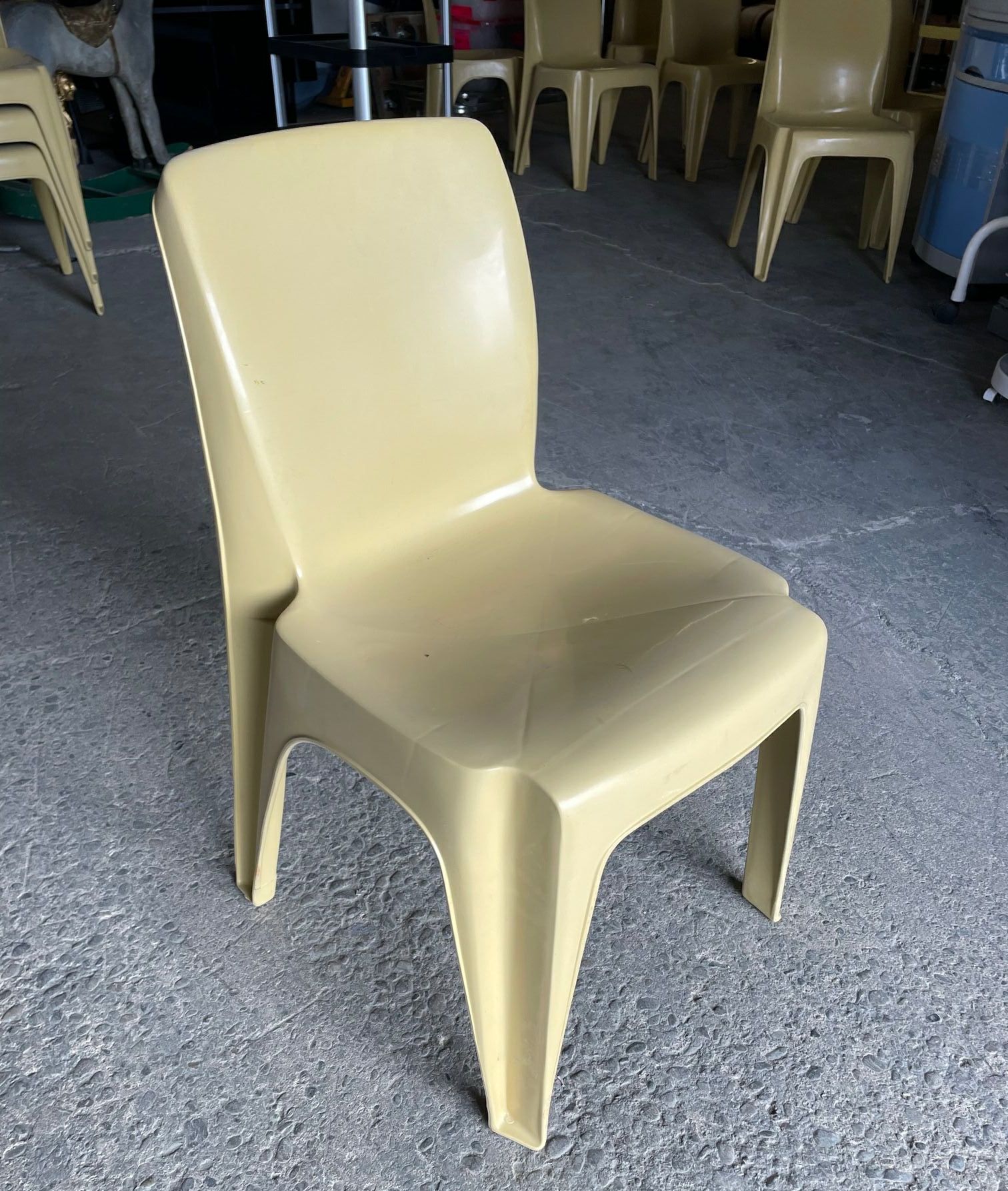 Furnishings, Stackable Prison Visitation Chair, Yellow