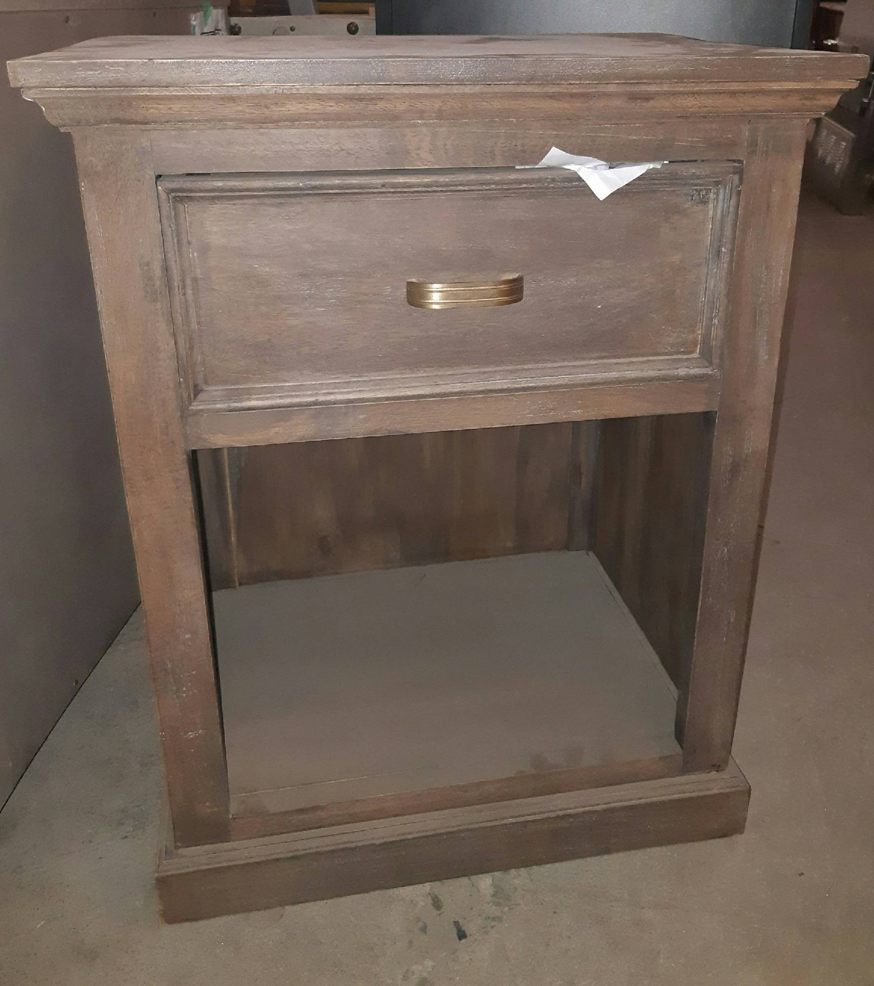 Furnishings, Bedside Drawer, Mid Tone Wood, Wood