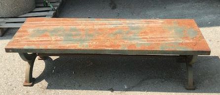 Outdoors & Greenery, Metal Bench, Rust, Metal