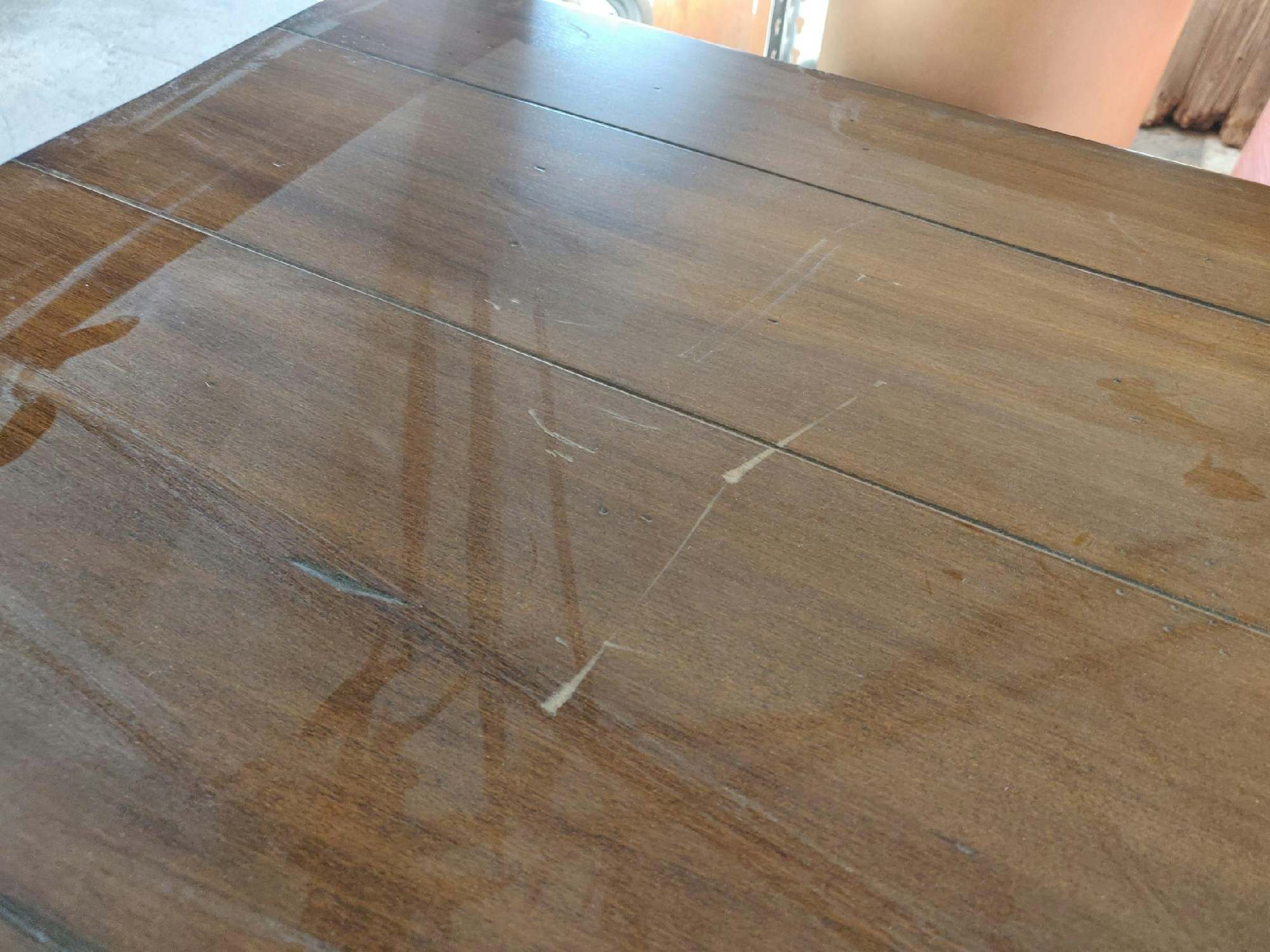 Furnishings, Harvest Dining Table, 5'W, 3'D, 3'H, Brown, Tan