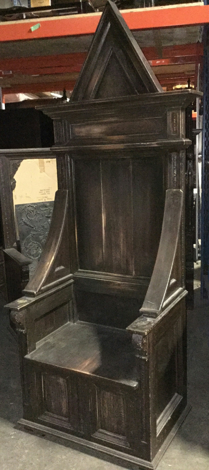Furnishings, 29" W, 22" D, 86" H, Brown