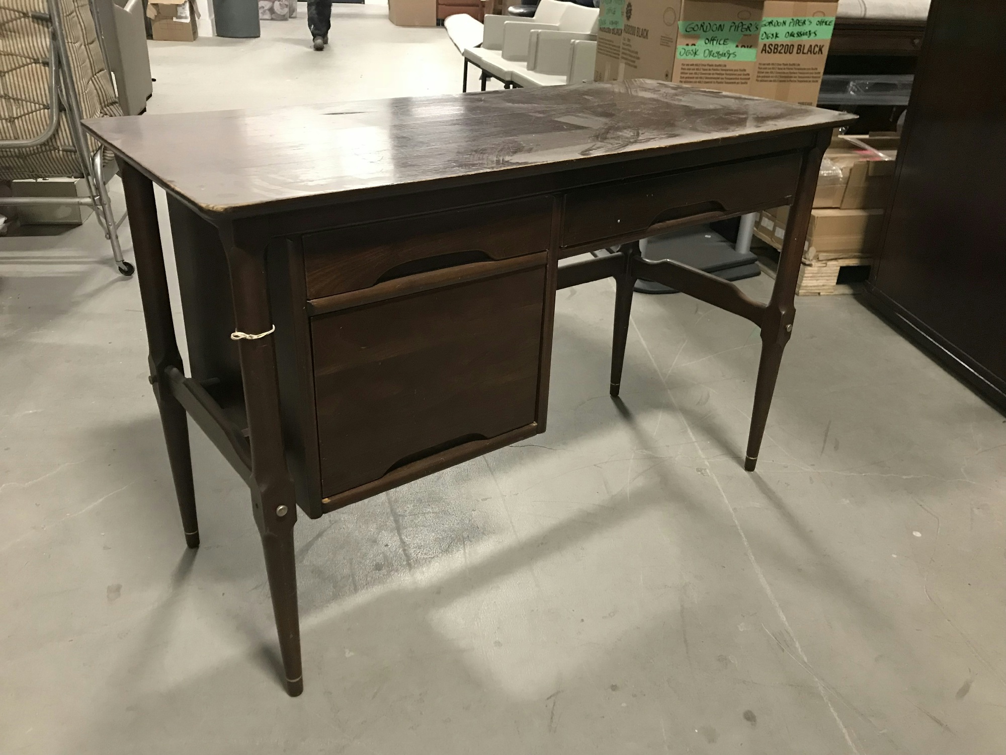 Furnishings, 47"W, 24"D, 30"H, Russian Embassy, Dark Brown, Wood
