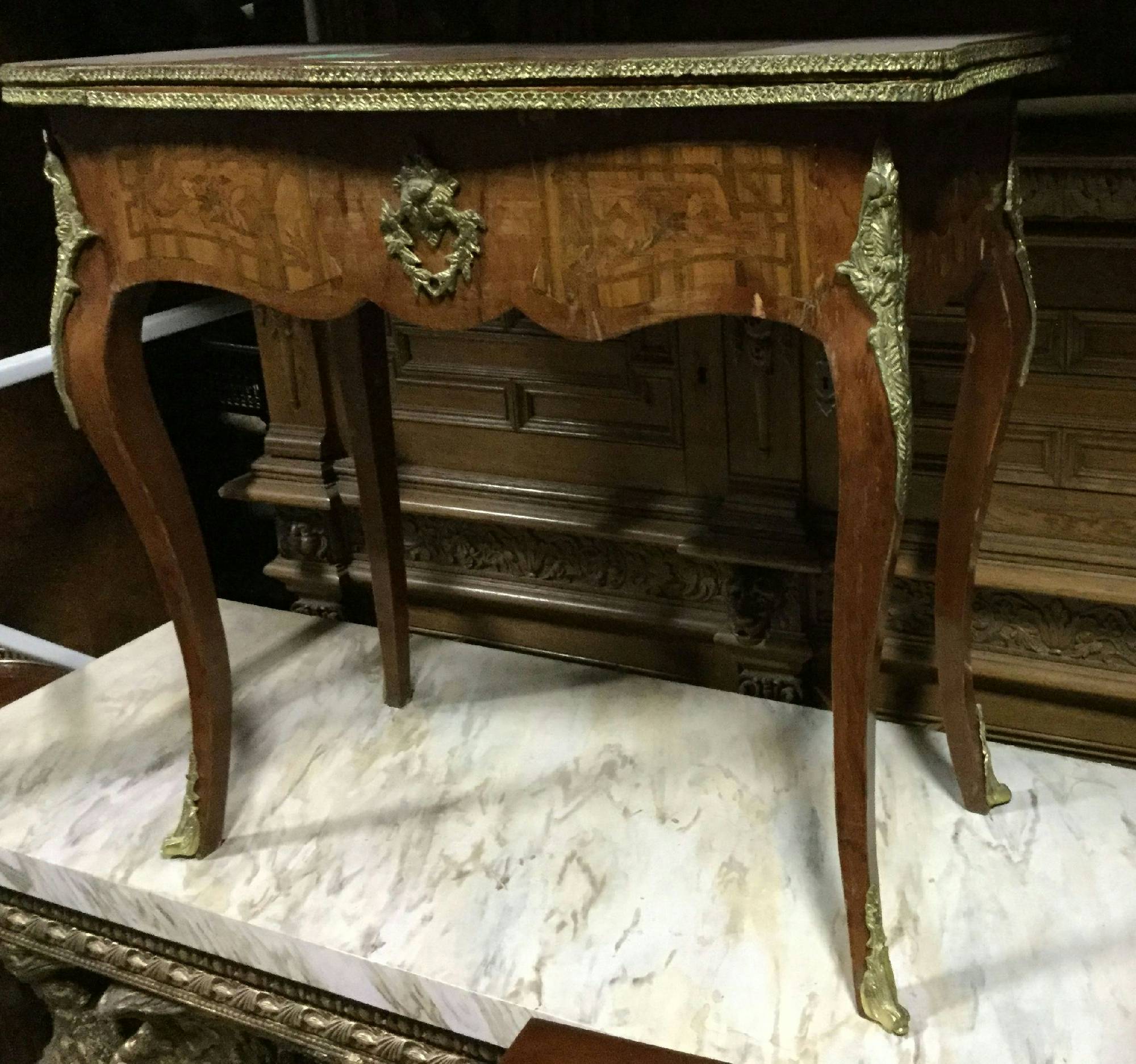 Furnishings, Game Table, Brown, Wood