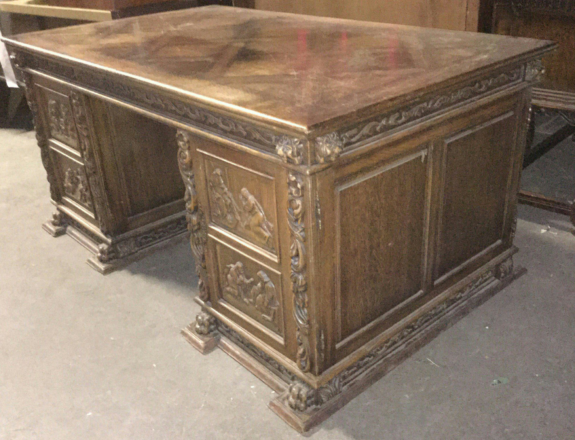 Furnishings, 67" W, 39" D, 31" H, Brown
