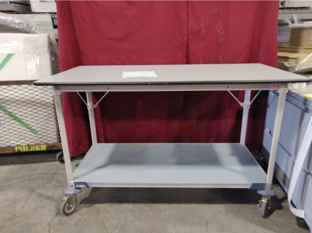 Furnishings, Metro Work Table With Wheels, Grey
