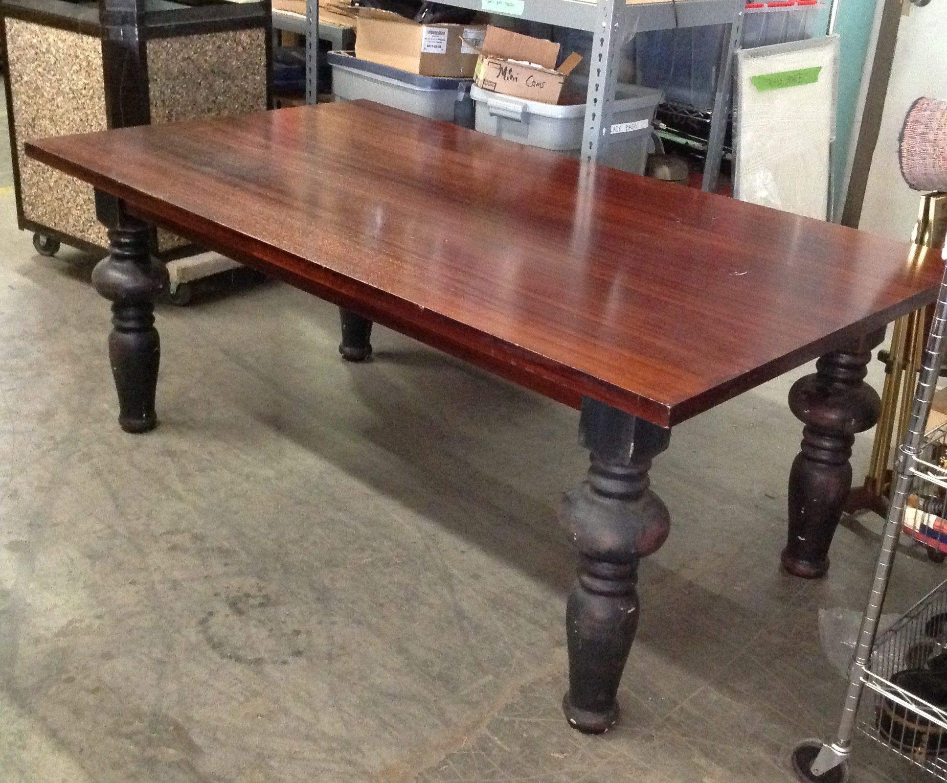 Furnishings, 74"W, 42"D, 29.5"H, Dark Tone Wood