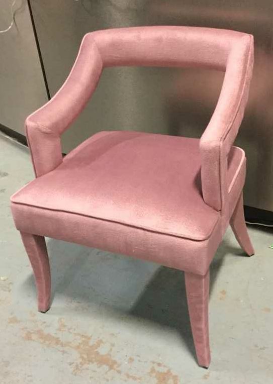 Furnishings, Velvet Accent Chair, Pink, Velvet