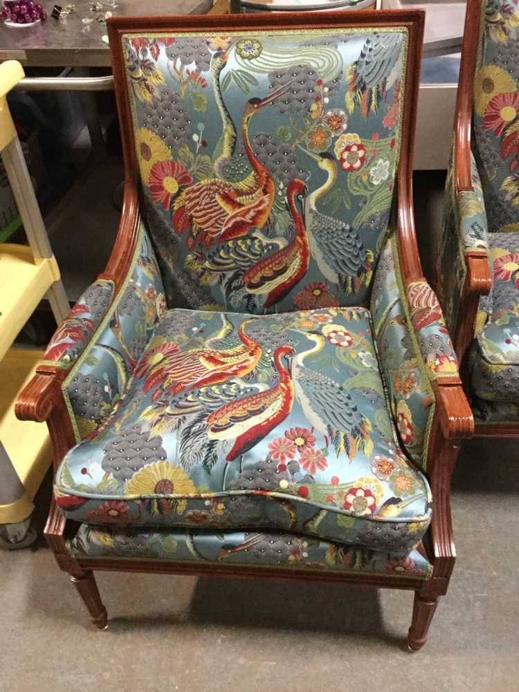 Furnishings, Peacock Pattern Armchair
