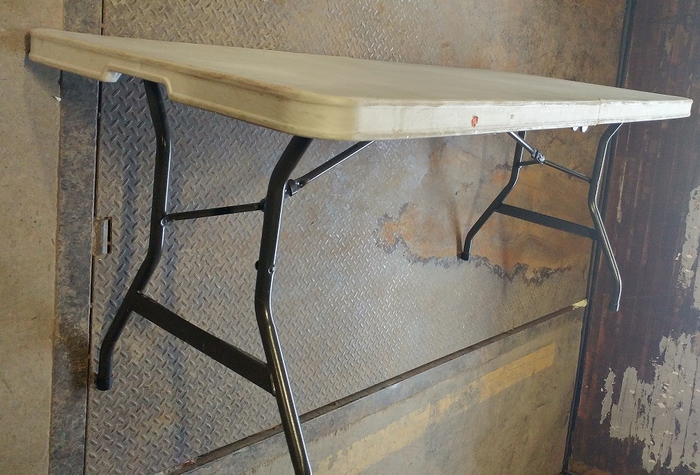 Production Support  Rentals, Standard 8' Folding Table, Off White