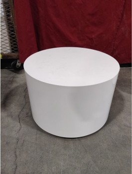 Furnishings, Volume Drum Coffee Table 1/2, White