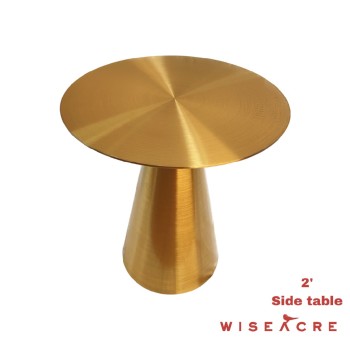 Furnishings, Gold side table, Gold