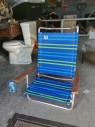 Furnishings, Portable Low Folding Beach Chair with Adjustable Back & Cup Holder, Blue, Green, Outbound 