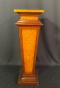 Decor, Rectangular Plinth, 12" W, 13" D, 41" H, Brown, Wood