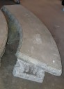 Outdoors & Greenery, Real Cement Curved Bench Legs Separate