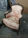 Furnishings, Bergère Chair, Pink, Cream, Wood, Floral