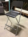 Furnishings, Folding Stool, Black