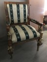 Furnishings, Russian Embassy, Mid Tone Wood, Green, Cream, Gold